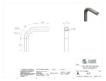 Picture of #4237 - STEEL 1 1/4" TUBE 90° ELBOW W/ 2 TANGENTS 3" C.L.R.