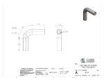 Picture of #4317 - STEEL 1 1/2" TUBE 90° ELBOW W/ 2 TANGENTS 2" C.L.R.