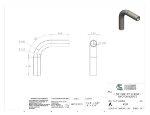 Picture of #4337 - STEEL 1 1/2" TUBE 90° ELBOW W/ 2 TANGENTS 3" C.L.R.