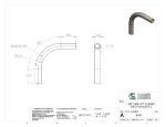 Picture of #4367 - STEEL 1 1/2" TUBE 90° ELBOW W/ 2 TANGENTS 6" C.L.R.