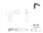 Picture of #4557 - STEEL 2" TUBE 90° ELBOW W/ 2 TANGENTS 5" C.L.R.