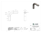 Picture of #4657 - STEEL 2 1/2" TUBE 90° ELBOW W/ 2 TANGENTS 5" C.L.R.