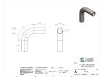 Picture of #4757 - STEEL 3" TUBE 90° ELBOW W/ 2 TANGENTS 5" C.L.R.