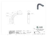 Picture of #1457 - ALUMINUM 1 1/4" PIPE 90° ELBOW W/ 2 TANGENTS 5" C.L.R.