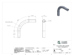 Picture of #1467 - ALUMINUM 1 1/4" PIPE 90° ELBOW W/ 2 TANGENTS 6" C.L.R.