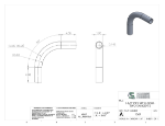 Picture of #1567 - ALUMINUM 1 1/2" PIPE 90° ELBOW W/ 2 TANGENTS 6" C.L.R.