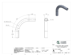 Picture of #1577 - ALUMINUM 1 1/2" PIPE 90° ELBOW W/ 2 TANGENTS 7" C.L.R.