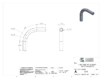 Picture of #5357 - ALUMINUM 1 1/2" TUBE 90° ELBOW W/ 2 TANGENTS 5" C.L.R.