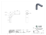 Picture of #5657 - ALUMINUM 2 1/2" TUBE 90° ELBOW W/ 2 TANGENTS 5" C.L.R.