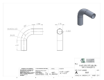 Picture of #5867 - ALUMINUM 3-1/2" TUBE 90° ELBOW W/2 TANGENTS 6" C.L.R.