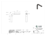 Picture of #2217 - STAINLESS STEEL 3/4" PIPE 90° ELBOW W/ 2 TANGENTS 2" C.L.R.