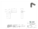 Picture of #2417 - STAINLESS STEEL 1 1/4" PIPE 90° ELBOW W/ 2 TANGENTS 2" C.L.R.