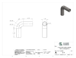 Picture of #2517 - STAINLESS STEEL 1-1/2" PIPE 90° ELBOW W/ 2 TANGENTS 2" C.L.R.