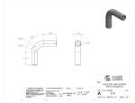 Picture of #2537 - STAINLESS STEEL 1-1/2" PIPE 90° ELBOW W/ 2 TANGENTS 3" C.L.R.