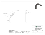 Picture of #2577 - STAINLESS STEEL 1 1/2" PIPE 90° ELBOW W/ 2 TANGENTS 7" C.L.R.