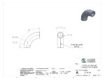 Picture of #E335-AL - ALUMINUM 1" PIPE 90° ECONOMY FORMED ELBOW 2" I.R.