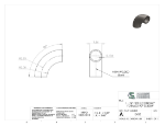 Picture of #E435 - STEEL 1-1/4" PIPE 90° ECONOMY FORMED ELBOW 2" I.R.