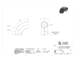 Picture of #E535 - STEEL 1-1/2" PIPE 90° ECONOMY FORMED ELBOW 2" I.R.