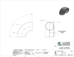 Picture of #E635-SS - STAINLESS STEEL 2" PIPE 90° ECONOMY FORMED ELBOW 1.813" I.R.