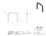 Picture of #UEL16612-AL - ALUMINUM 1 1/4" PIPE U-END LOOP