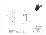 Picture of #7202-SS4 - STAINLESS STEEL 3/16" FORMED BRACKET, 2 1/2" C.L.