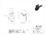 Picture of #7302-SS4  - STAINLESS STEEL 3/16" FORMED BRACKET, 3" C.L.