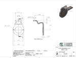 Picture of #7322R - STEEL 1/4" FORMED BRACKET, 2 1/2" C.L., ROUND SADDLE