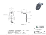 Picture of #7325R.25-AL - ALUMINUM 1/4" FORMED BRACKET, 2 1/4" C.L., ROUND SADDLE