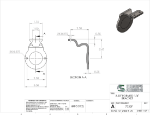 Picture of #7322F - STEEL 1/4" FORMED BRACKET, 2 1/2" C.L., FLAT SADDLE