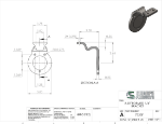 Picture of #7323F - STEEL 1/4" FORMED BRACKET, 2 1/2" C.L., FLAT SADDLE