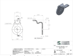 Picture of #7325F-AL - ALUMINUM 1/4" FORMED BRACKET, 2 1/2" C.L., FLAT SADDLE