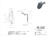 Picture of #7323F-AL - ALUMINUM 1/4" FORMED BRACKET, 2 1/2" C.L., FLAT SADDLE