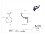 Picture of #CAB250F - CAST ALUMINUM BRACKET, 2 1/2" C.L., FLAT SADDLE