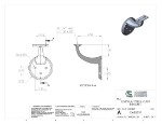 Picture of #CAB253F - CAST ALUMINUM BRACKET, 2 1/2" C.L., FLAT SADDLE