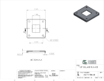 Picture of #SQFF1504-AL - ALUMINUM 1-1/2" SQ. TUBE FLANGE