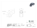 Picture of #5865 - ALUMINUM 3-1/2" TUBE 90° ELBOW 6" C.L.R.