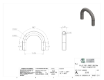 Picture of #2558 - STAINLESS STEEL 1 1/2" PIPE 180° ELBOW W/ TANGENTS 5" C.L.R.