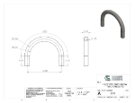 Picture of #2578 - STAINLESS STEEL 1 1/2" PIPE 180° ELBOW W/ TANGENTS 7" C.L.R.