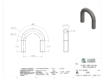 Picture of #2658 - STAINLESS STEEL 2" PIPE 180° ELBOW W/ TANGENTS 5" C.L.R.