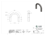 Picture of #2668 - STAINLESS STEEL 2" PIPE 180° ELBOW W/ TANGENTS 6" C.L.R.