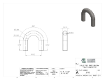 Picture of #2758 - STAINLESS STEEL 2 1/2" PIPE 180° ELBOW W/ TANGENTS 5" C.L.R.