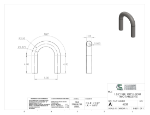 Picture of #6228 - STAINLESS STEEL 1 1/4" TUBE 180° ELBOW W/ TANGENTS 2.5" C.L.R.