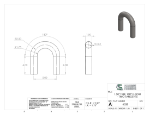 Picture of #6328 - STAINLESS STEEL 1 1/2" TUBE 180° ELBOW W/ TANGENTS 2.5" C.L.R.