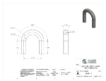 Picture of #6828-11 - STAINLESS STEEL 1 1/2" TUBE 180° ELBOW W/ TANGENTS 2.75" C.L.R.