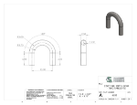 Picture of #6658 - STAINLESS STEEL 2 1/2" TUBE 180° ELBOW W/ TANGENTS 5" C.L.R.