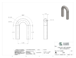 Picture of #208 - STEEL 3/4" PIPE 180° ELBOW W/ TANGENTS 1.5" C.L.R.