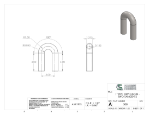 Picture of #308 - STEEL 1" PIPE 180° ELBOW W/TANGENTS 1.5" C.L.R.