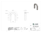 Picture of #318 - STEEL 1" PIPE 180° ELBOW W/ TANGENTS 2" C.L.R.