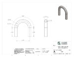 Picture of #338 - STEEL 1" PIPE 180° ELBOW W/ TANGENTS 3" C.L.R.