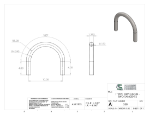 Picture of #358 - STEEL 1" PIPE 180° ELBOW W/ TANGENTS 5" C.L.R.